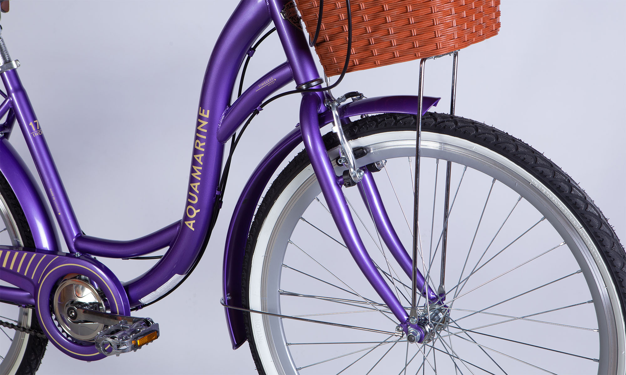Велосипед Dorozhnik AQUAMARINE PH 26", размер M, рама 17", 2025, фиолетовый  7