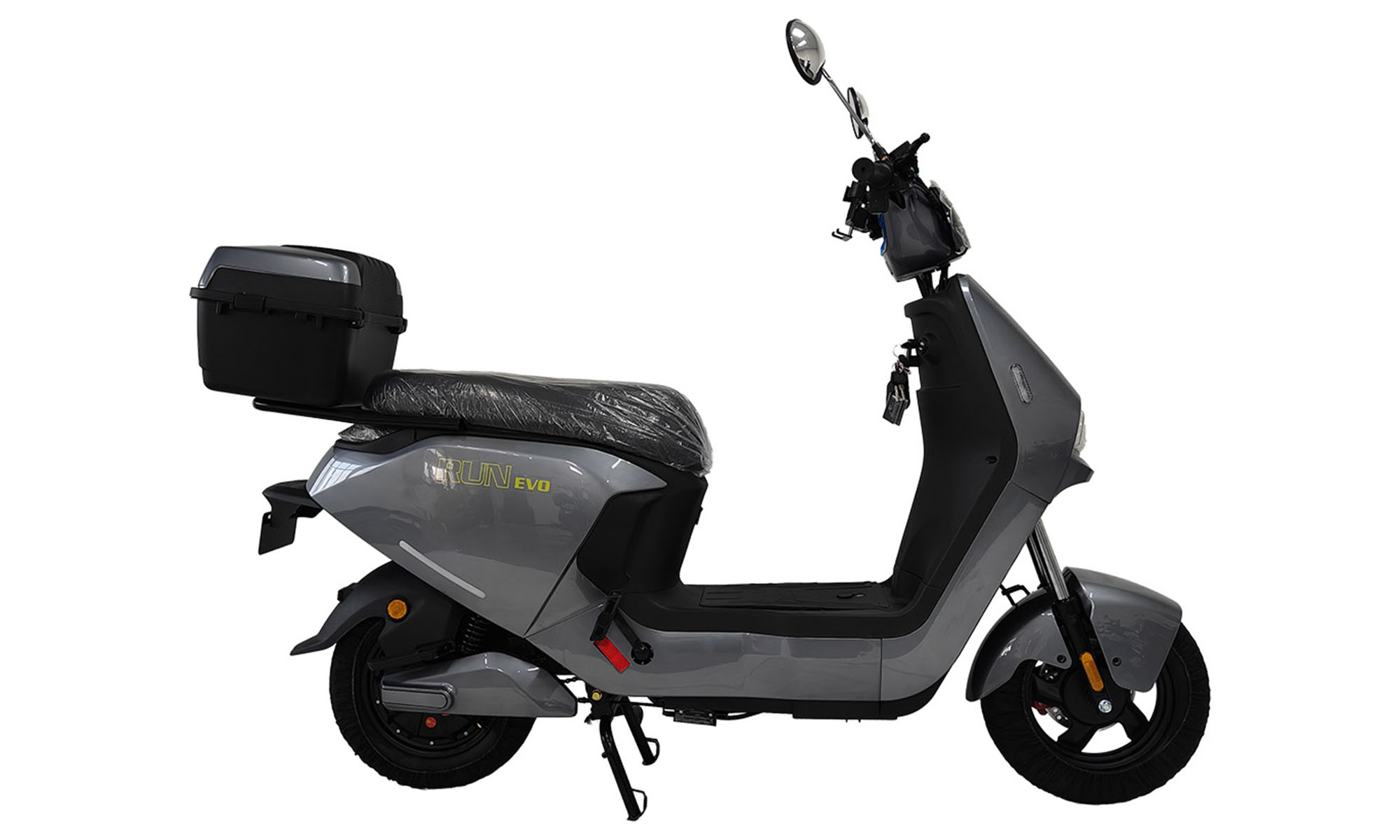 Велосипед с электромотором SPARK RUN EVO 10", размер One Size, рама 14", 72V/1200W/20Ah, год 2026, серый Велосипед с электромотором SPARK RUN EVO 10", размер One Size, рама 14", 72V/1200W/20Ah, год 2026, серый