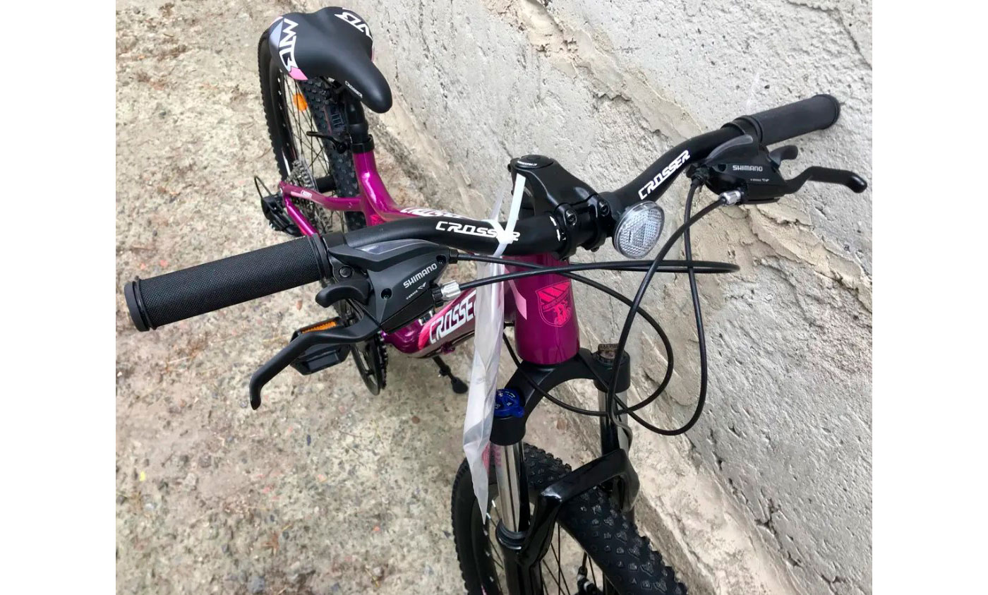 Фотография Велосипед Crosser Mary 24" размер XXS рама 13 2021 Фиолетовый 3