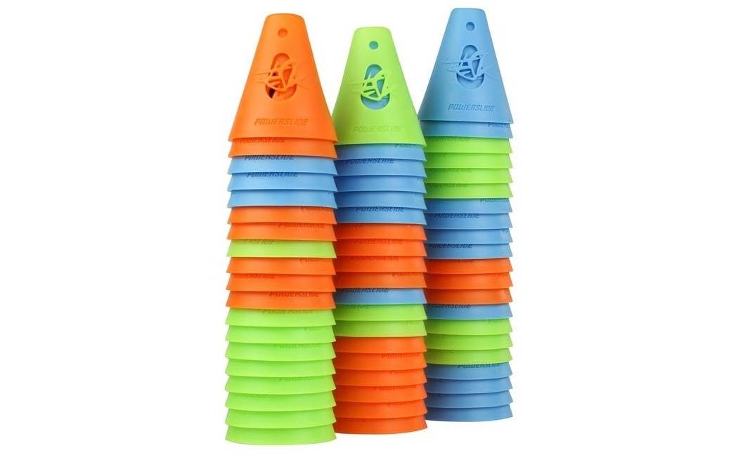 Конусы POWERSLIDE FREESKATING CONES, 10-шт, зеленый 