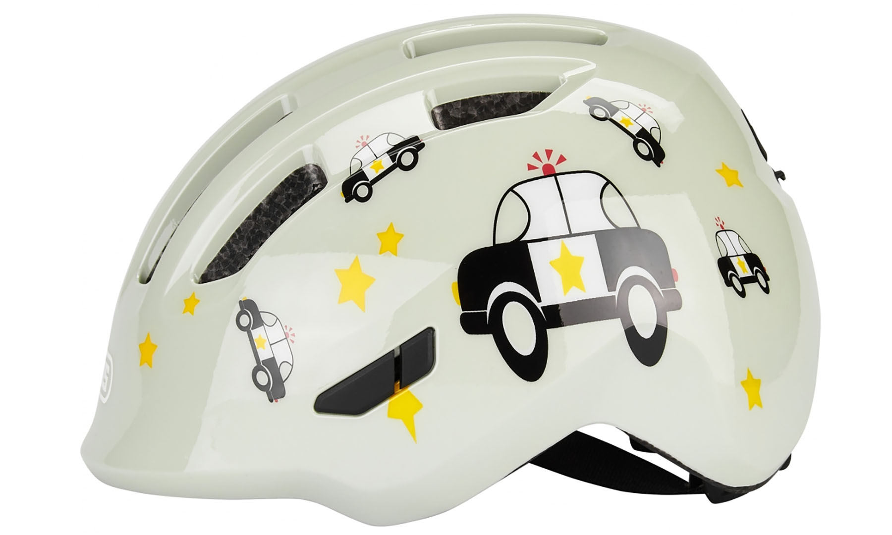 Велошлем детский ABUS SMILEY 3.0 Grey Police, размер M (50-55 см), серая полиция 6