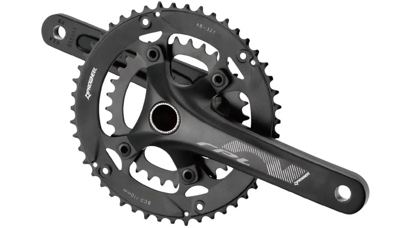 Комплект шатунів PROWHEEL RPL-521-TT, (11S / 10S / 9S), 175mm, 48T/32T black Комплект шатунів PROWHEEL RPL-521-TT, (11S / 10S / 9S), 175mm, 48T/32T black