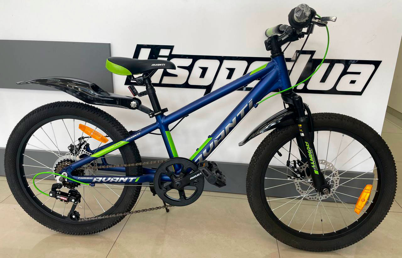 Фотография Велосипед Avanti TURBO DISK 20" 2021 Сине-зеленый