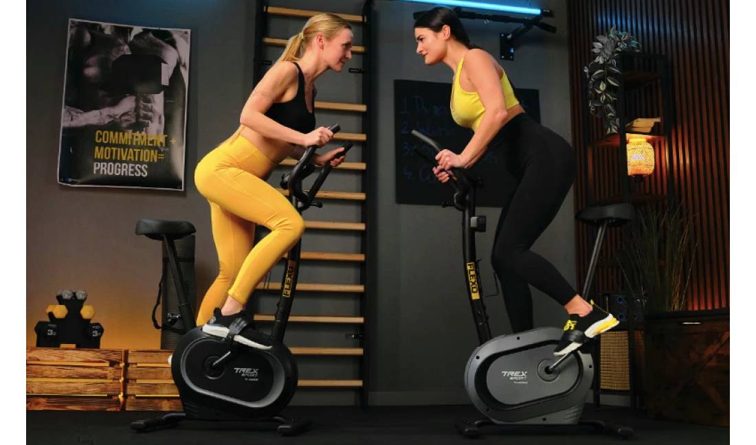 Велотренажер Trex Sport TX-450MB FLEXO магнітний сірий 2