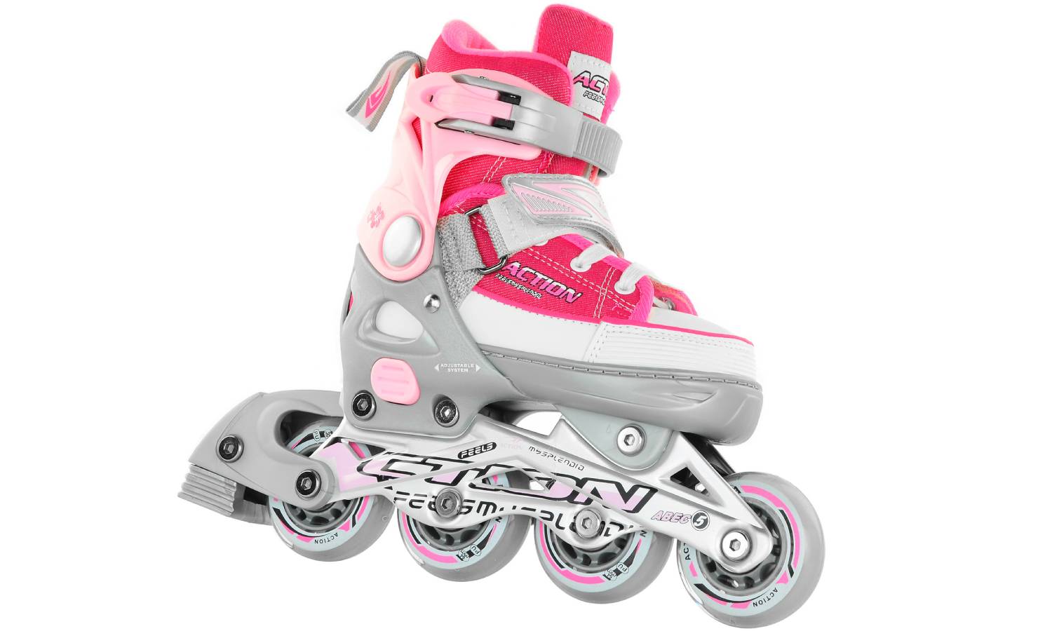 Роликовые коньки Action ANNY размер 37-40 Pink 6