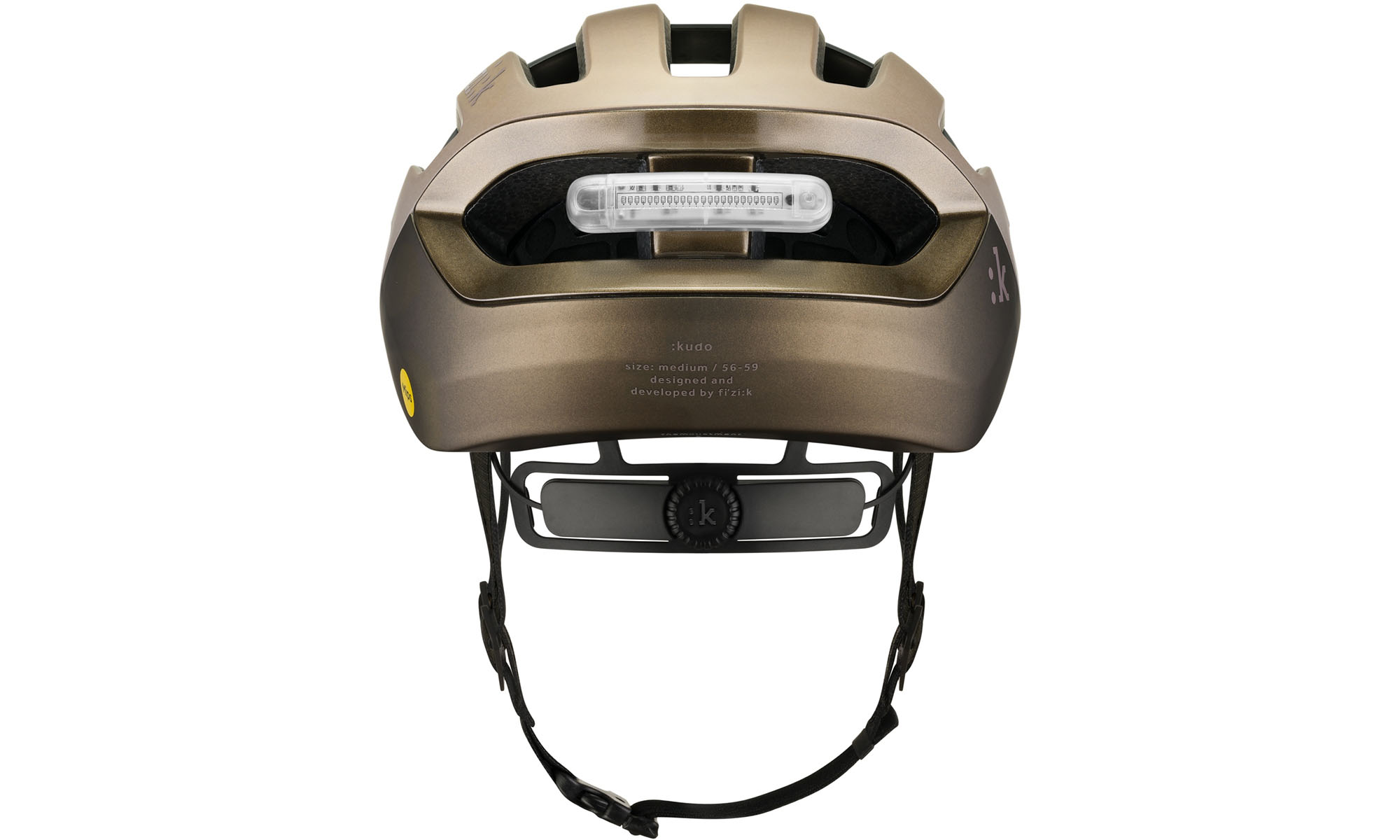 Шлем Fizik Kudo MiPS с мигалкой, размер L (59-61 см), бронзовый 4 Шлем Fizik Kudo MiPS с мигалкой, размер L (59-61 см), бронзовый 4