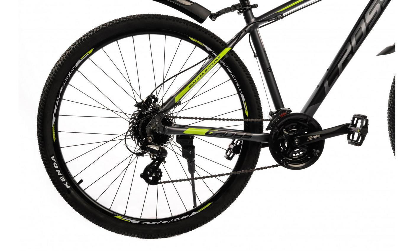 Фотография Велосипед Cross Egoist V1.0 29" размер М рама 18 2022 Серо-желтый 3