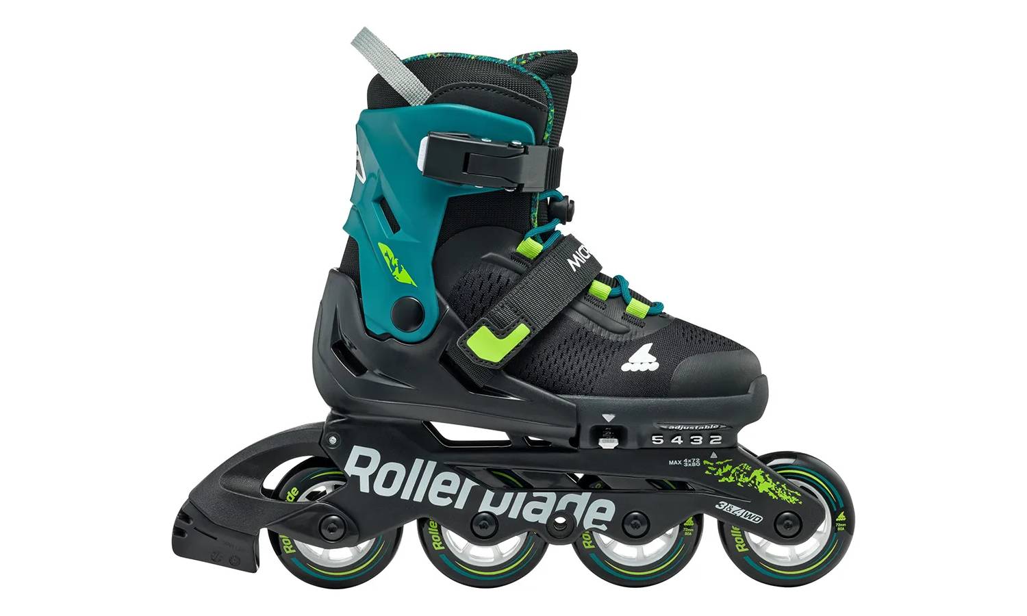 Ролики Rollerblade Microblade XT black-petrol green 36.5-40 2