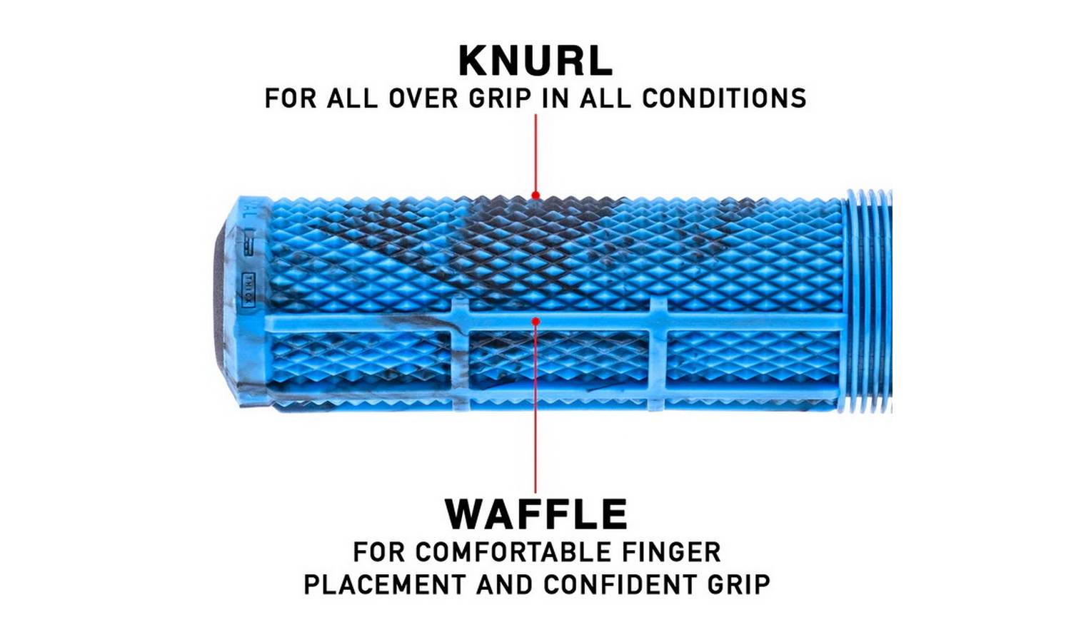 Гріпси DMR DeathGrip2 Thick Flangeless BLue Marble 2