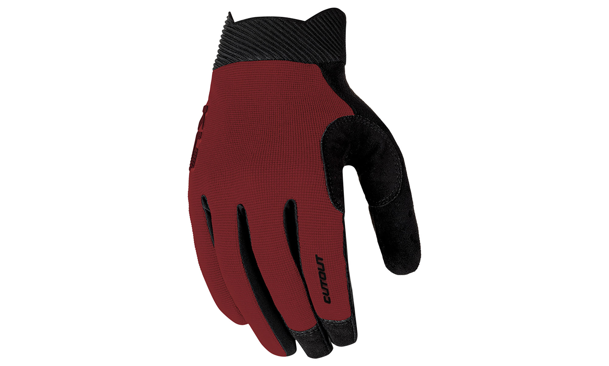 Перчатки с длинными пальцами KLS Cutout 025, красный терракот, размер M Перчатки с длинными пальцами KLS Cutout 025, красный терракот, размер M