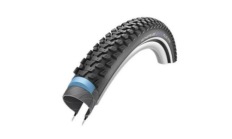 Фотография Покрышка 26x2.25 (57-559) Schwalbe MARATHON PLUS MTB S-Guard B/B+RT HS468 DC, 67EPI 36B black