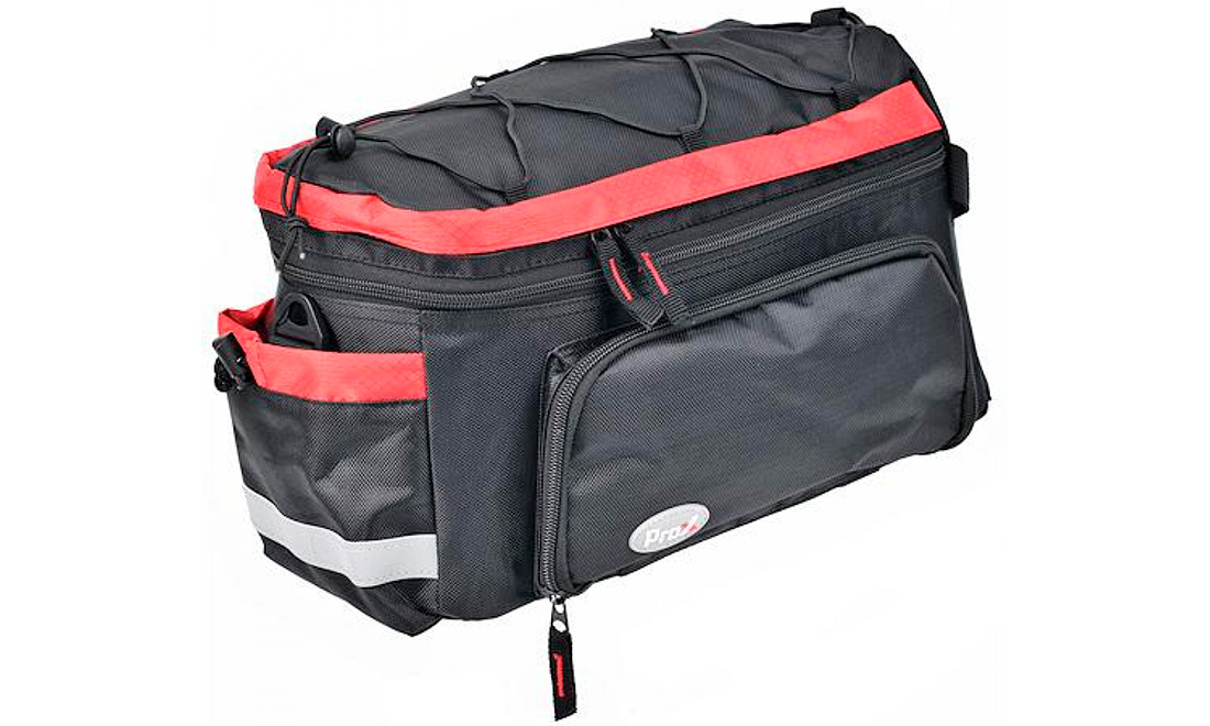 Фотография Велосумка на багажник ProX Dakota 035, объем 15 л, черно-красный 