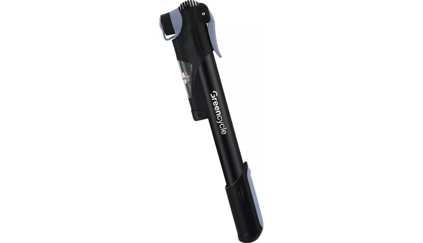 Мининасос Green Cycle GPM-065 телескопический алюминиевый, Presta + Schrader, 80 psi 