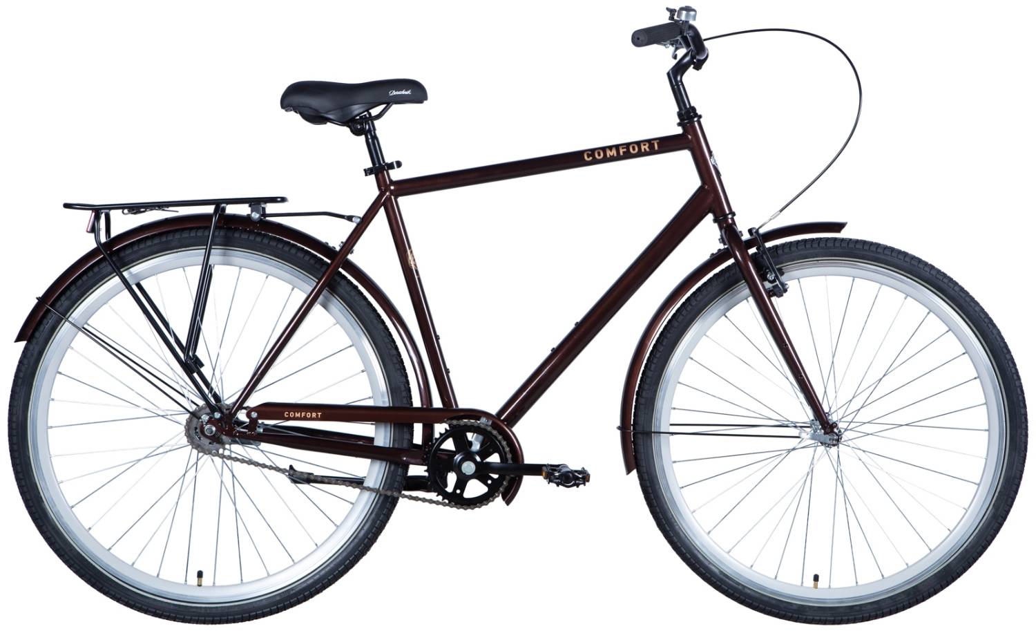 Фотографія Велосипед Dorozhnik COMFORT MALE 28" розмір XL рама 22 2024 Коричневий