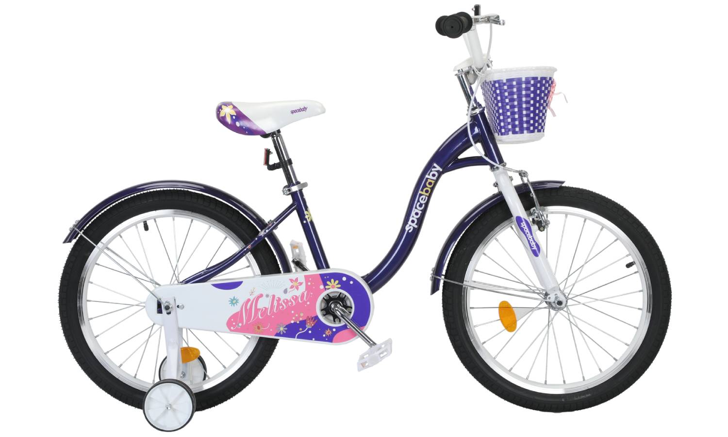 Фотография Велосипед SPACE KID MELISSA BH 20" рама 11,5" 2024 Сиреневый с корзиной