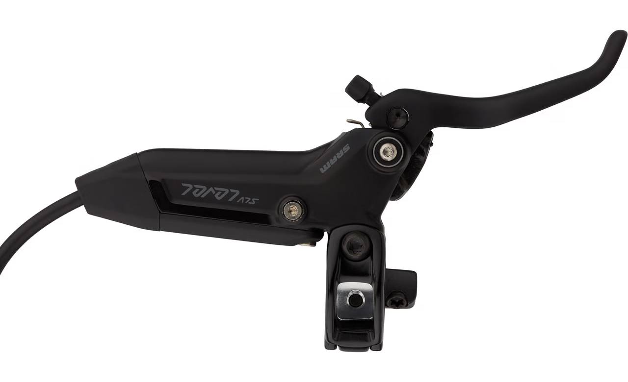 Гальмо дискове SRAM Level Silver Stealth 2 Piston - Aluminum Lever, Stainless Hardware, Reach Adj, Black Ano Rear 2000mm Hose 2