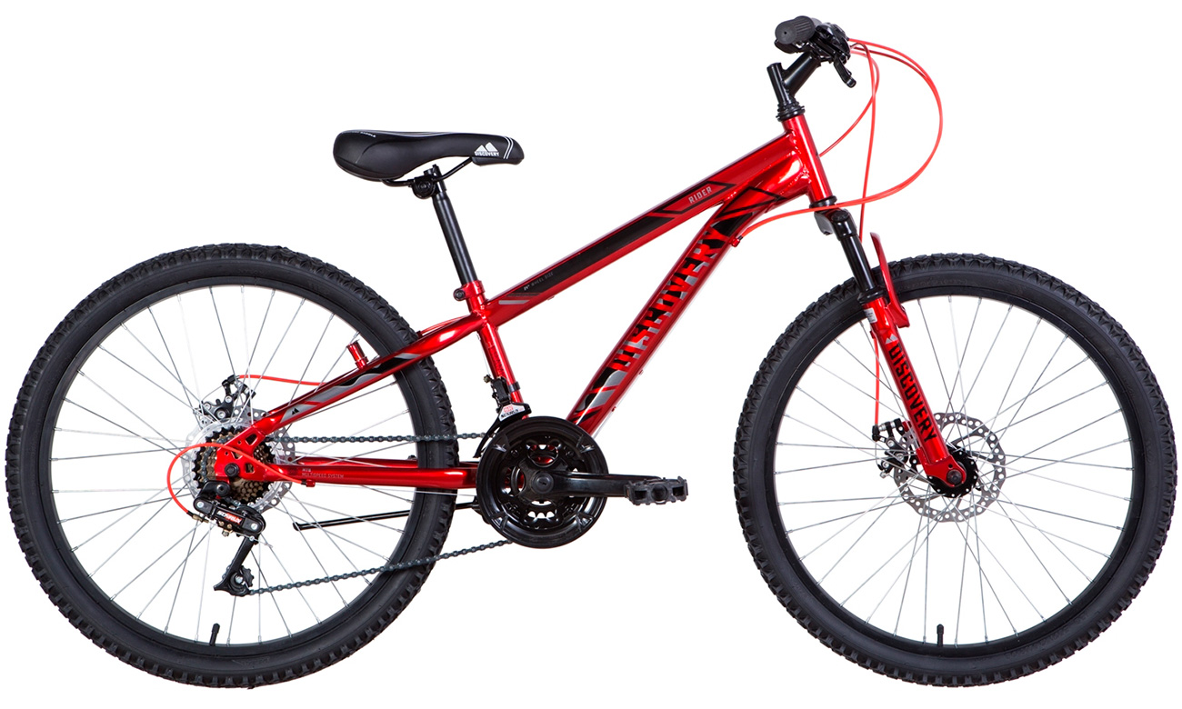 Фотографія Велосипед Discovery RIDER AM DD 24" (2021) 2021 Red