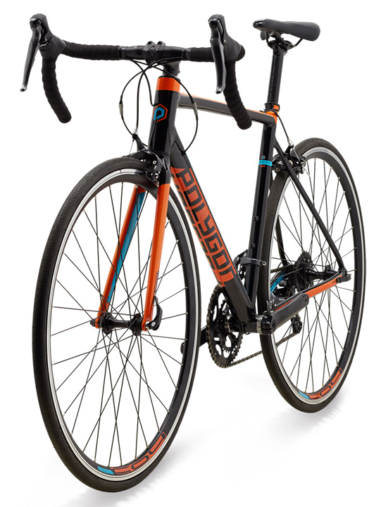 Фотография Велосипед POLYGON STRATTOS S2 28" (2020), размер M, Черно-оранжевый 2