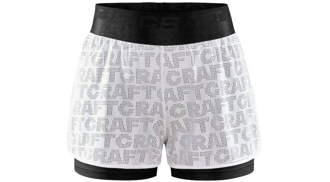 Фотографія Шорти Craft CORE Charge Logo Shorts жіночі, розмір S, сезон SS 21, білий 