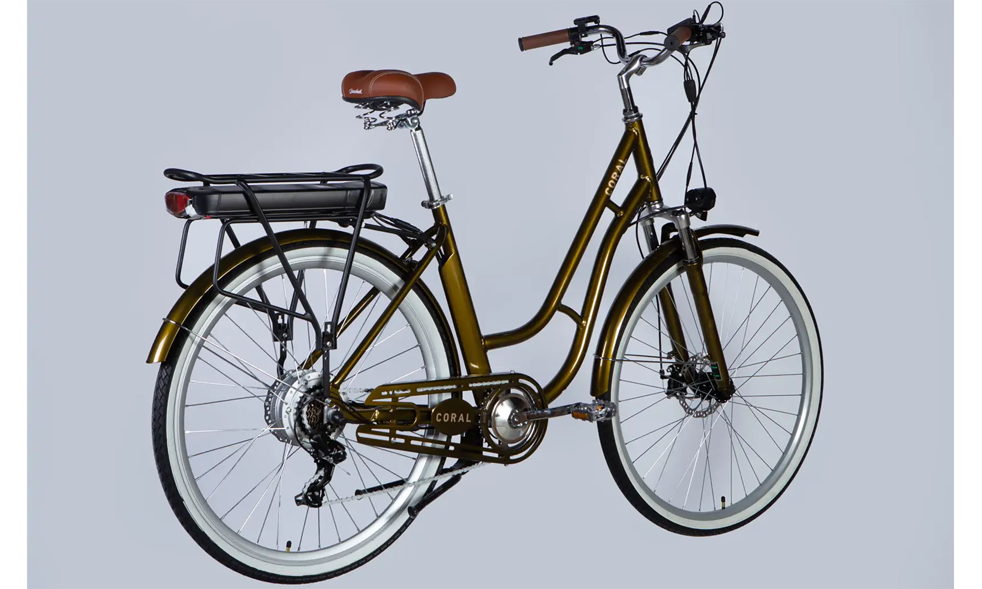 Велосипед с электроприводом Dorozhnik eCORAL DD FR 28", размер L, рама-19", 48B, 17.5А*ч, 500Вт, год 2026, бронзовый 5