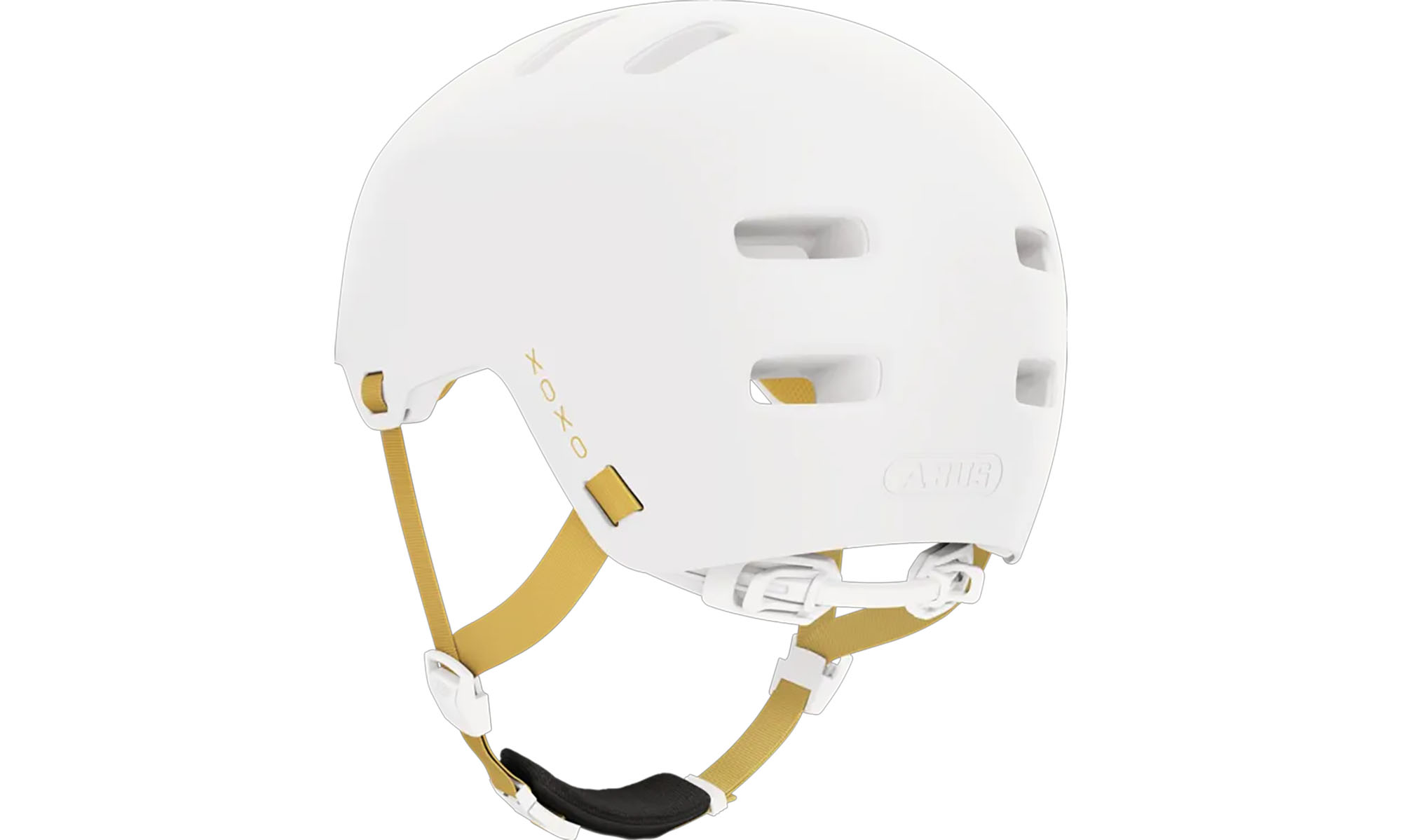 Велошлем ABUS XOXO polar white, размер M (54-58 см), белый 3 Велошлем ABUS XOXO polar white, размер M (54-58 см), белый 3