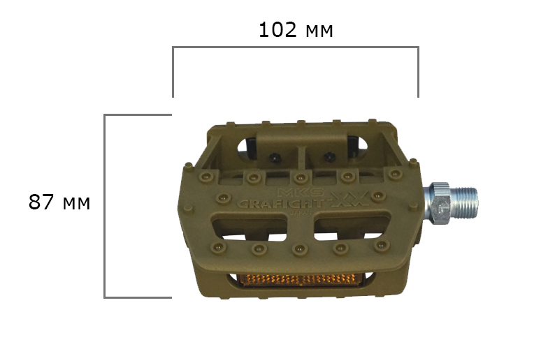 Фотографія Педалі MKS Grafight-XX, Хакі 4