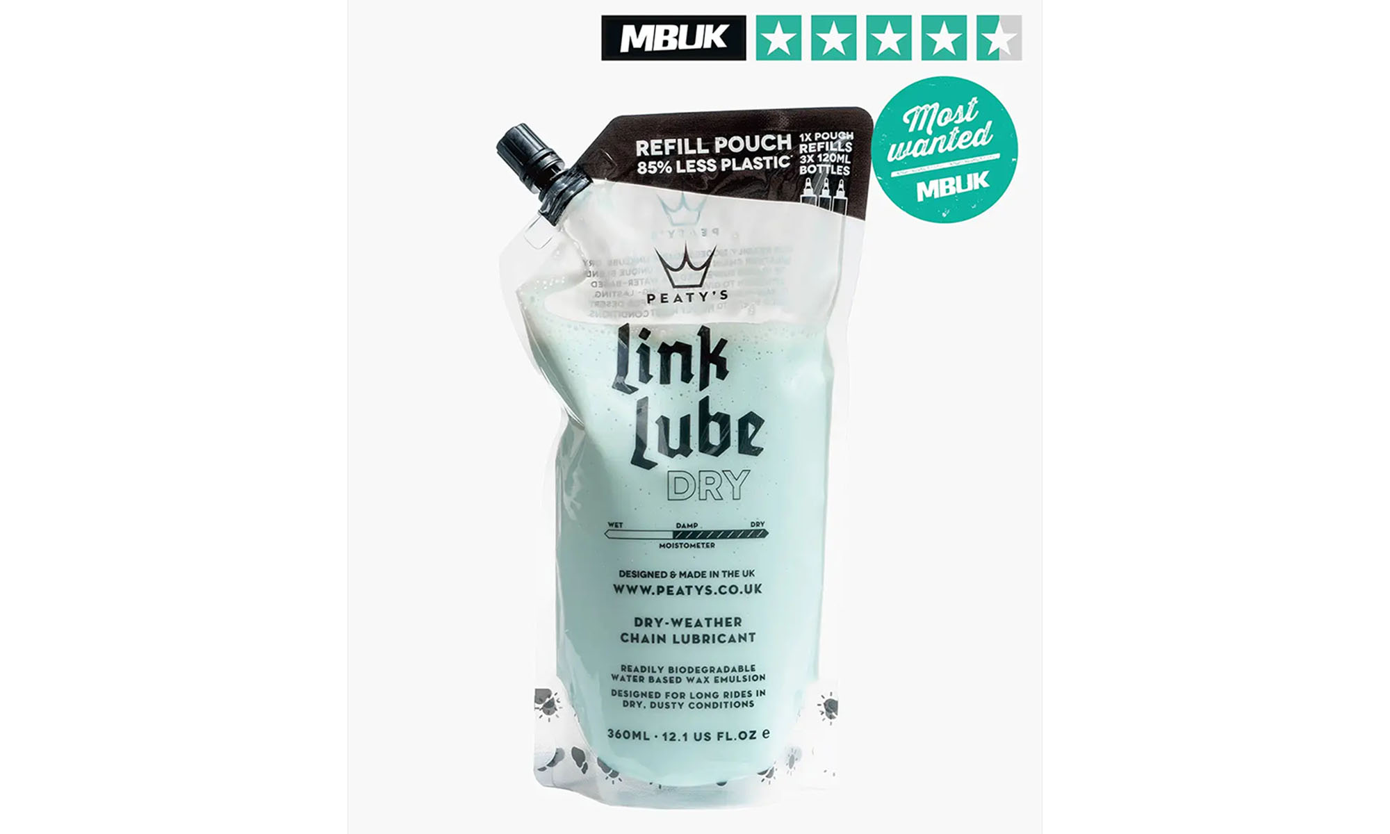 Смазка для цепи Peaty's LinkLube Dry, 360ml Смазка для цепи Peaty's LinkLube Dry, 360ml
