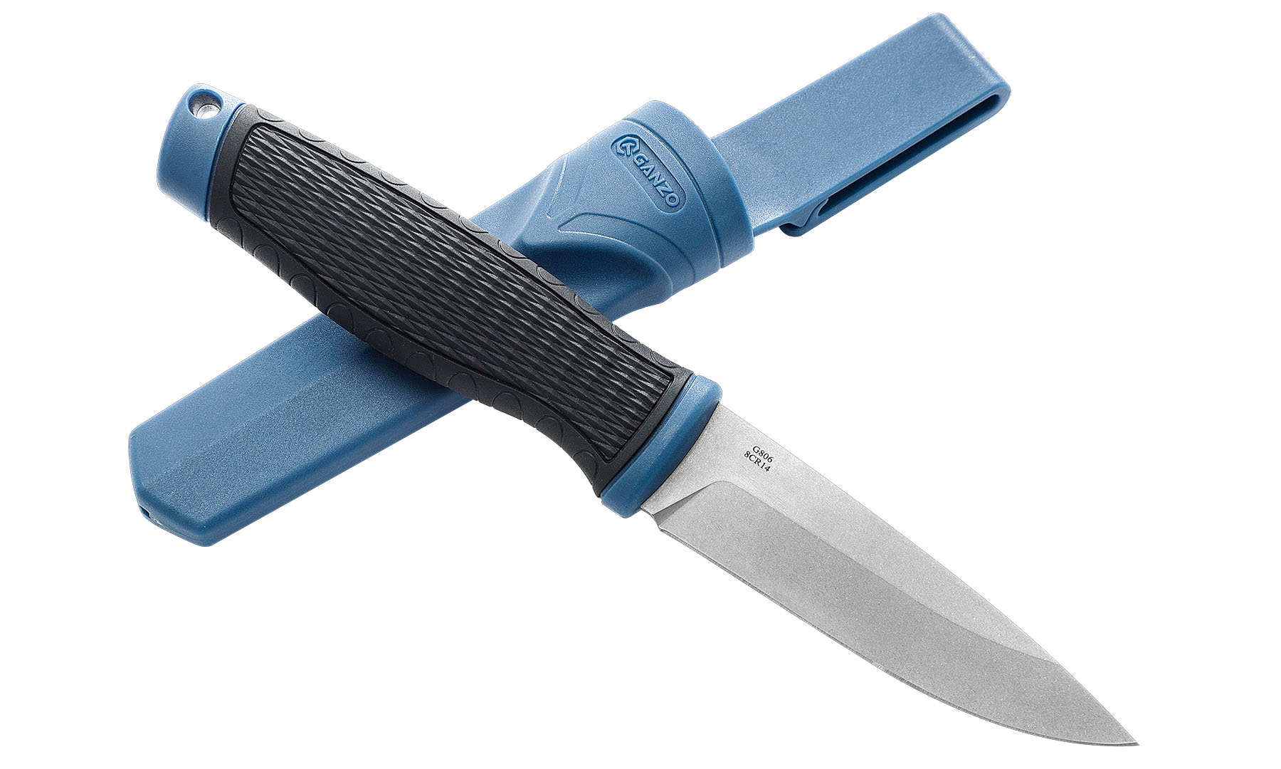 Нож Ganzo G806-BL голубой с ножнами 6