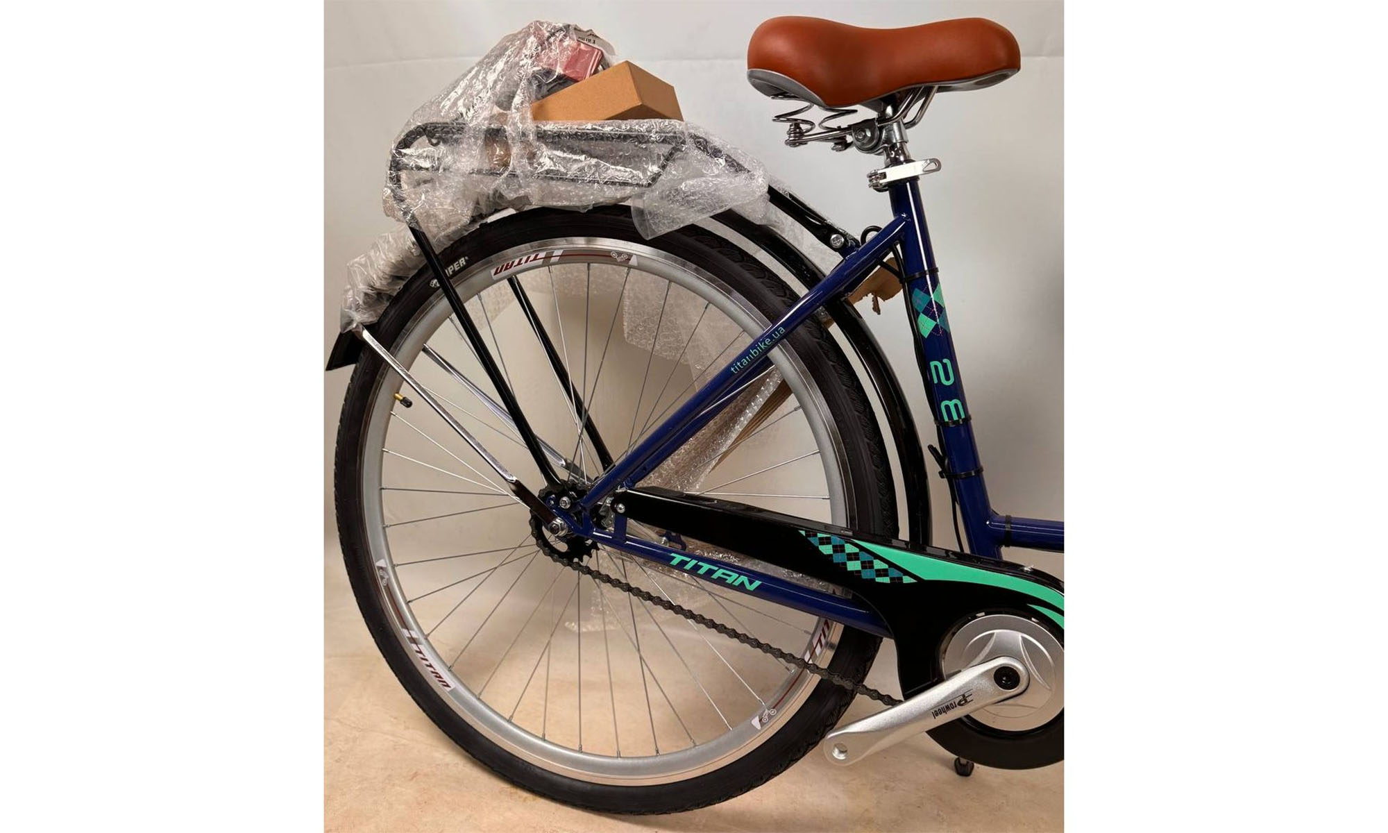 Электровелосипед Titan Parma 28", размер M, рама 18", 2025, Синий 350W 36V10Ah с дисплеем 2