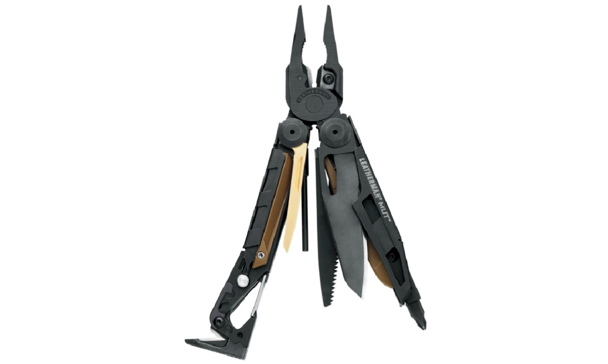 Фотографія Мультинструмент Leatherman Mut-Black, чохол Molle (коричневий), картонна коробка