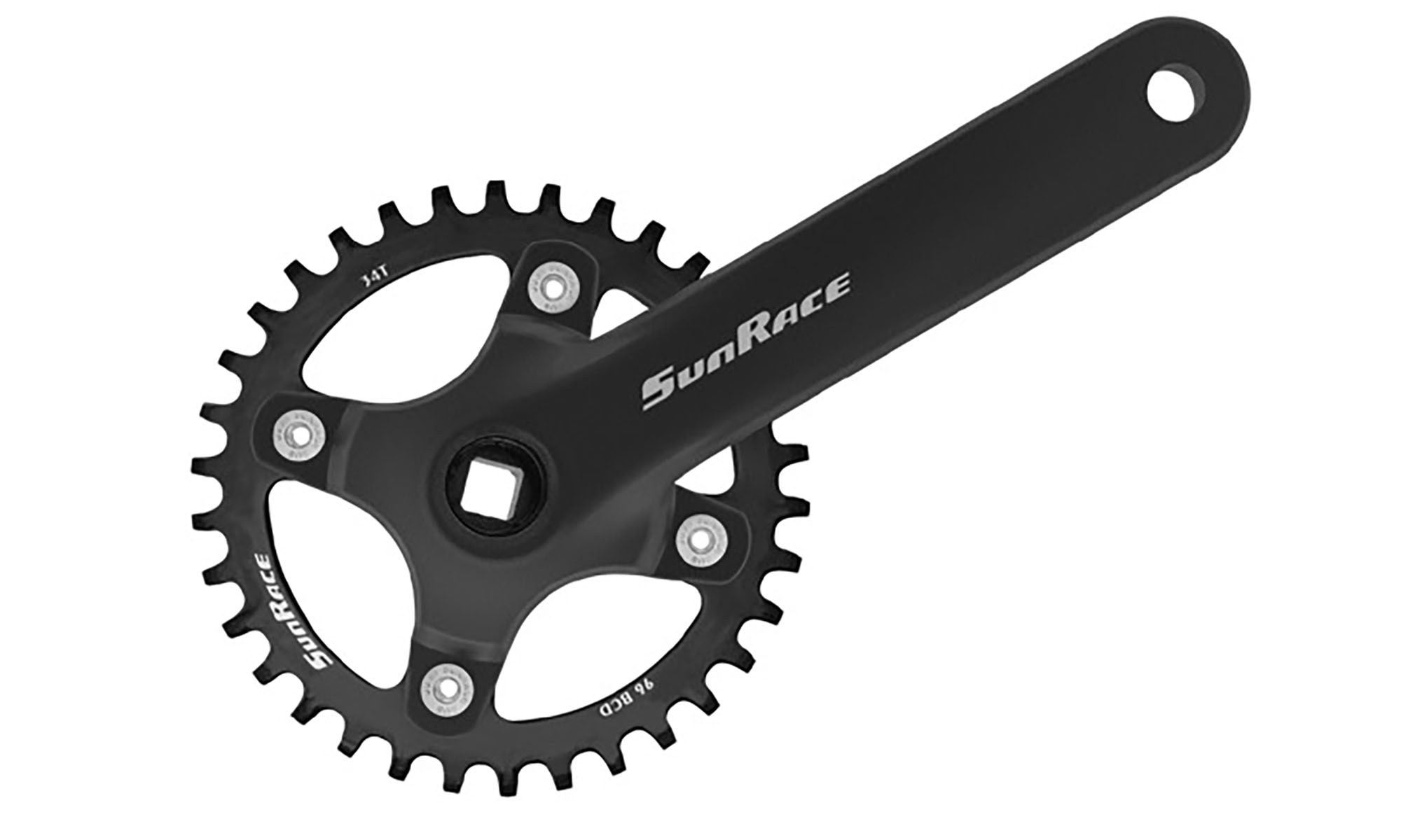 Шатуны SunRace FCM80U под квадрат, 170 мм, 32T, 96BCD, на 11/10/9ск., с защитой, черный Шатуны SunRace FCM80U под квадрат, 170 мм, 32T, 96BCD, на 11/10/9ск., с защитой, черный