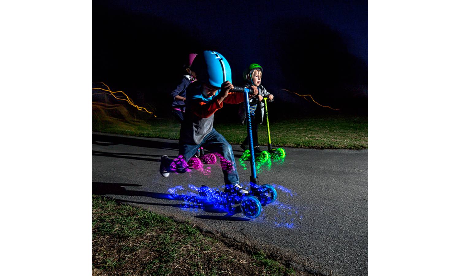 Самокат Neon Glider синий 6