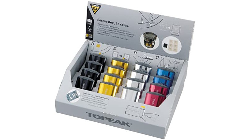 Велоаптечка Topeak Rescue Box б/клей латки 6шт наждак+алюм футляр диспл16кпл 3