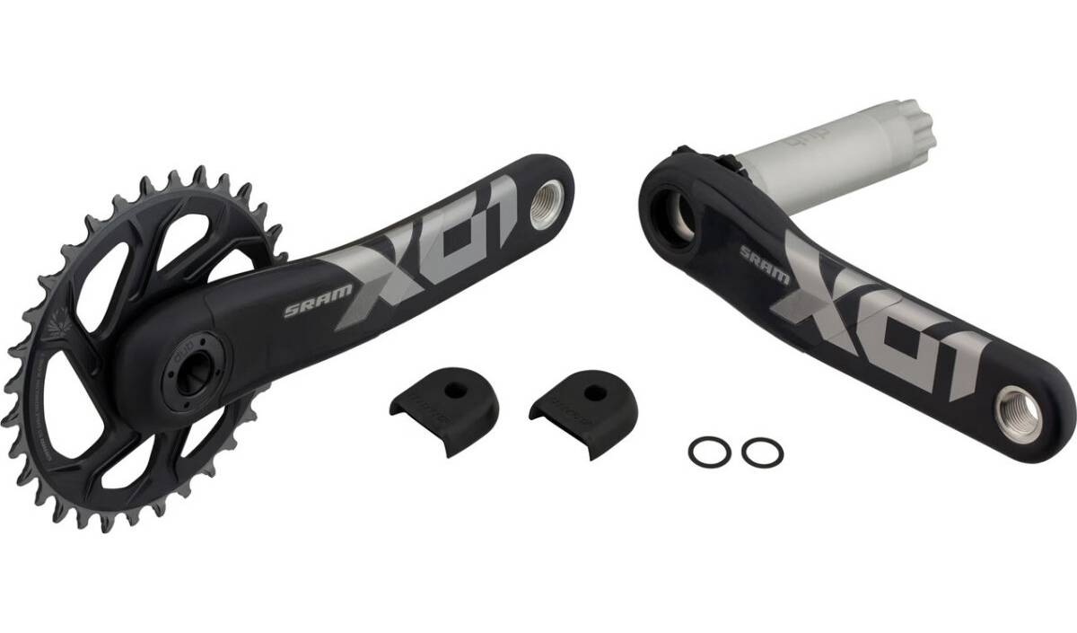 Фотография Шатуны SRAM X01 Eagle Superboost+ DUB 12s 165 w Direct Mount 32T X-SYNC 2 Chainring Lunar Polar Black (DUB Cups/Bearings not included) C3 4