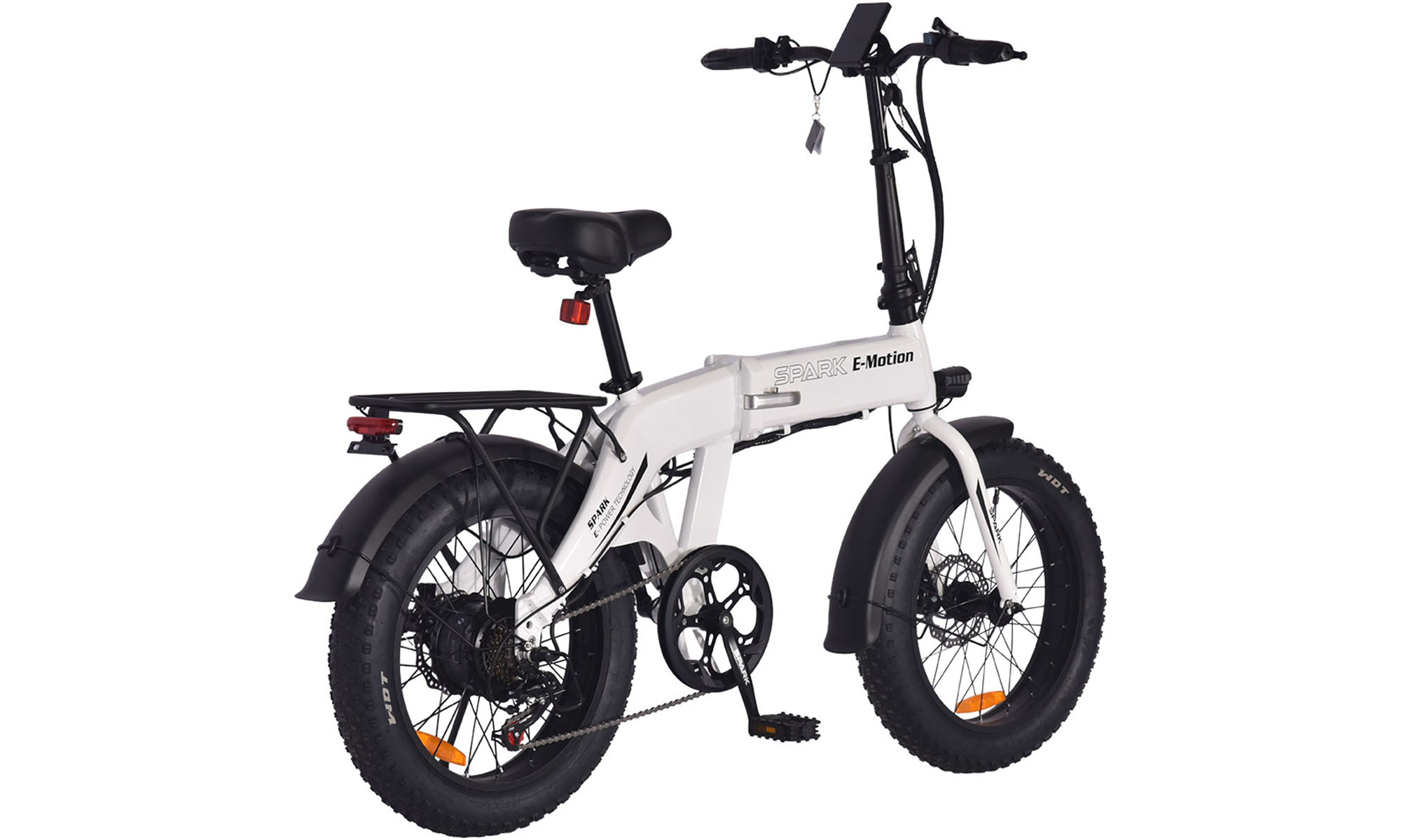 Велосипед с электромотором SPARK E-Motion 20", размер S, рама 16", 48V/750W/10,4Ah Li-ion, Белый 2