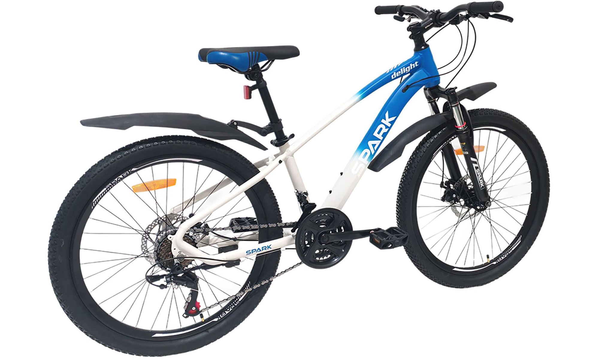 Велосипед SPARK DELIGHT 24" рама 12", год 2025, белый с синим 4