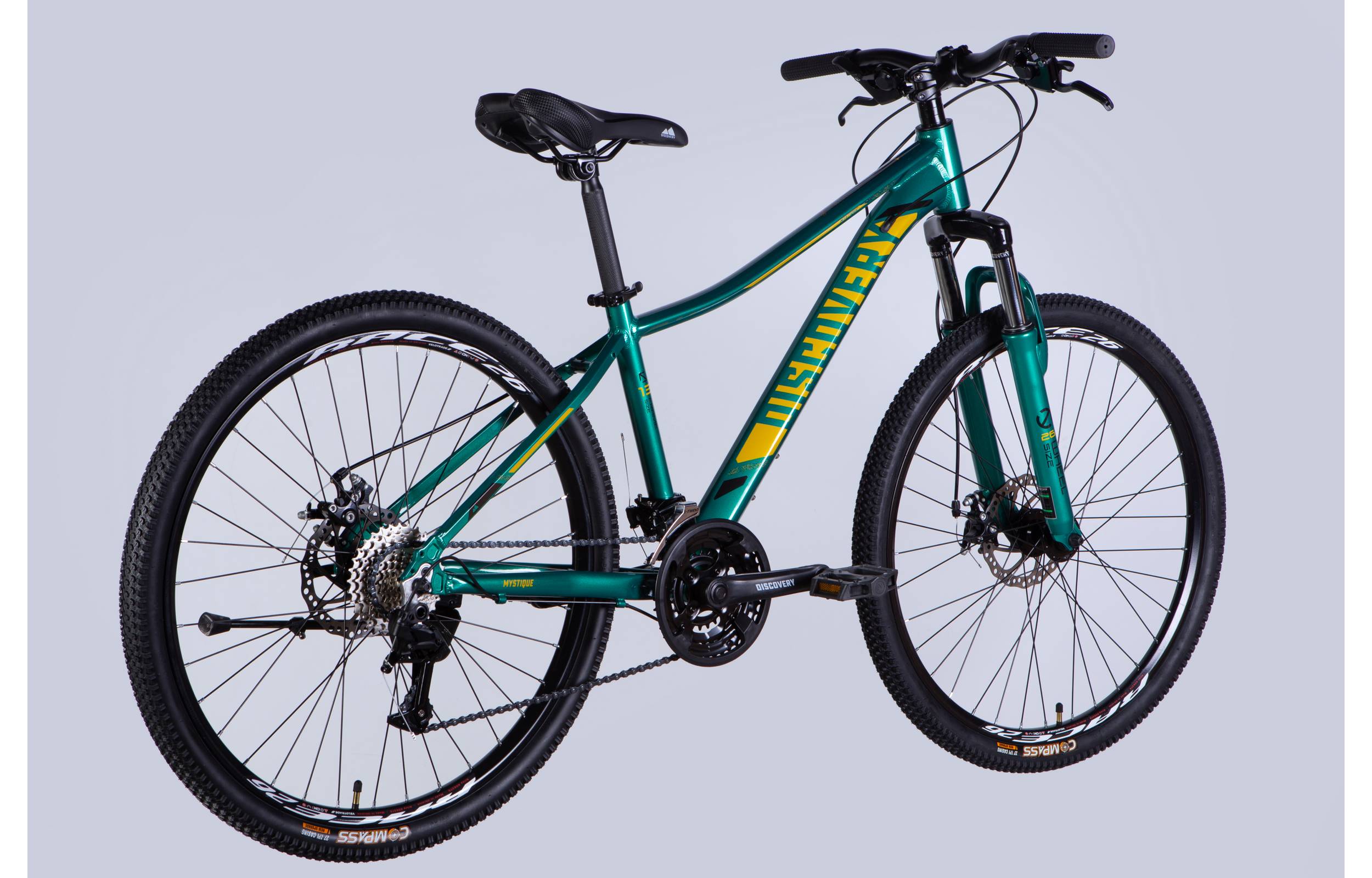 Велосипед Discovery MYSTIQUE DD 26" размер S рама 15" 2025 зеленый 5