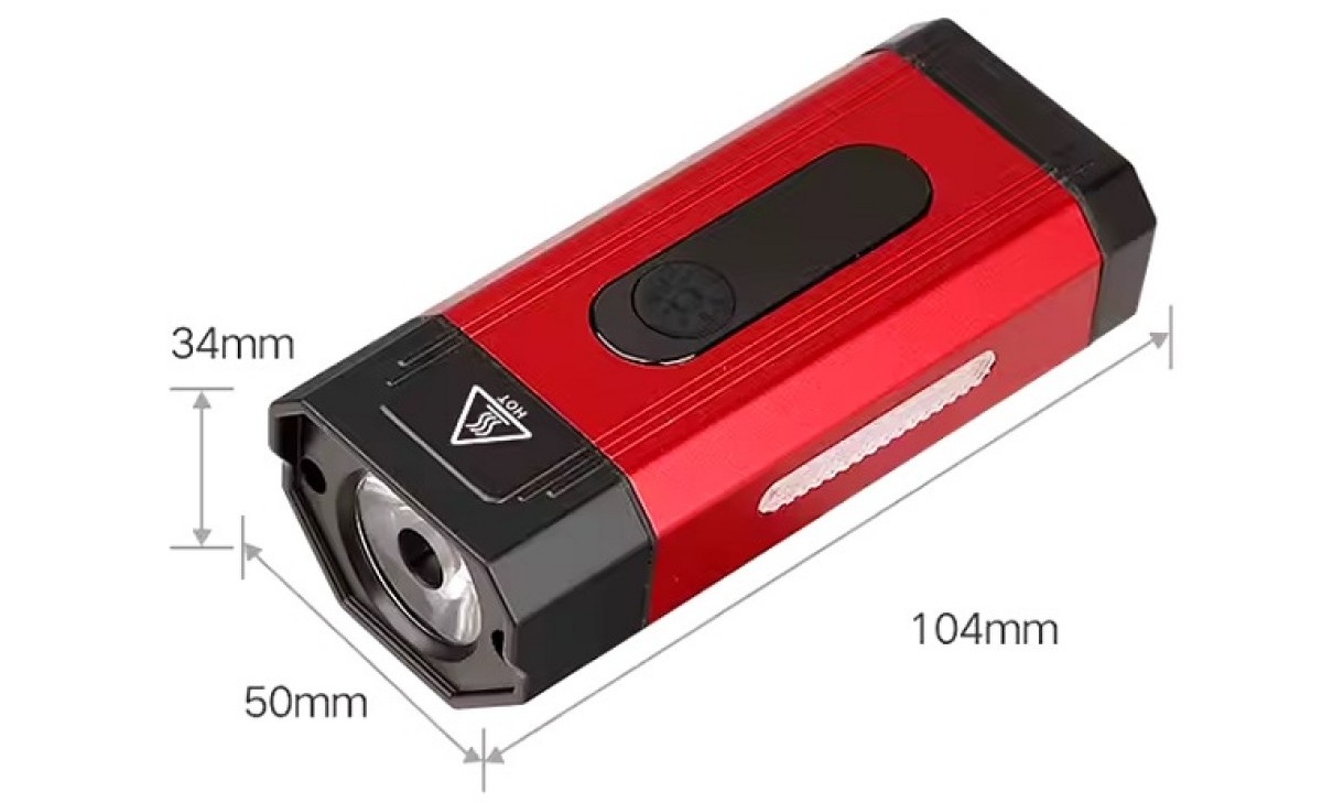 Фара передняя BK-001 800 лм на руль,черно-красный 3