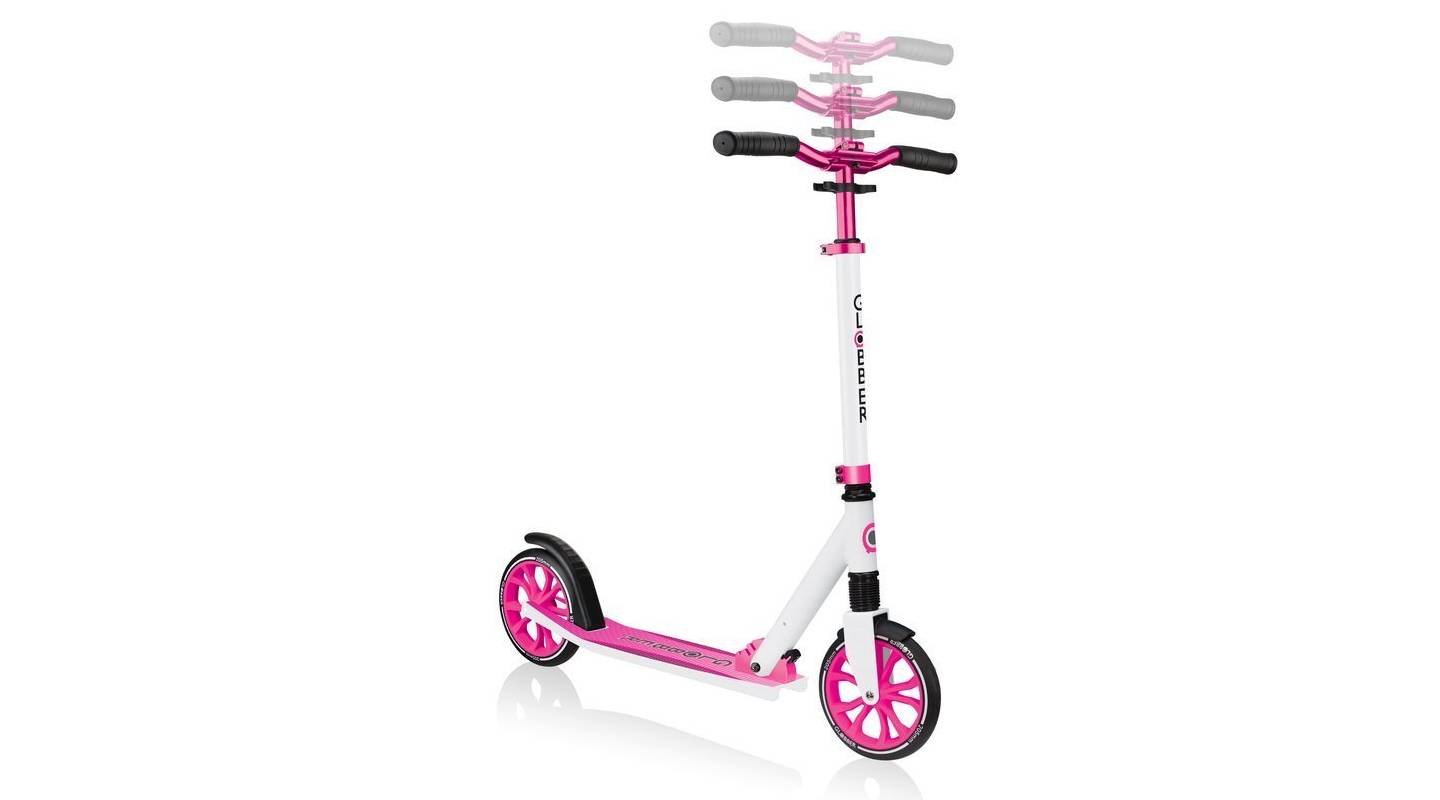 Самокат GLOBBER NL500-205 бело-розовый, 8+ 5