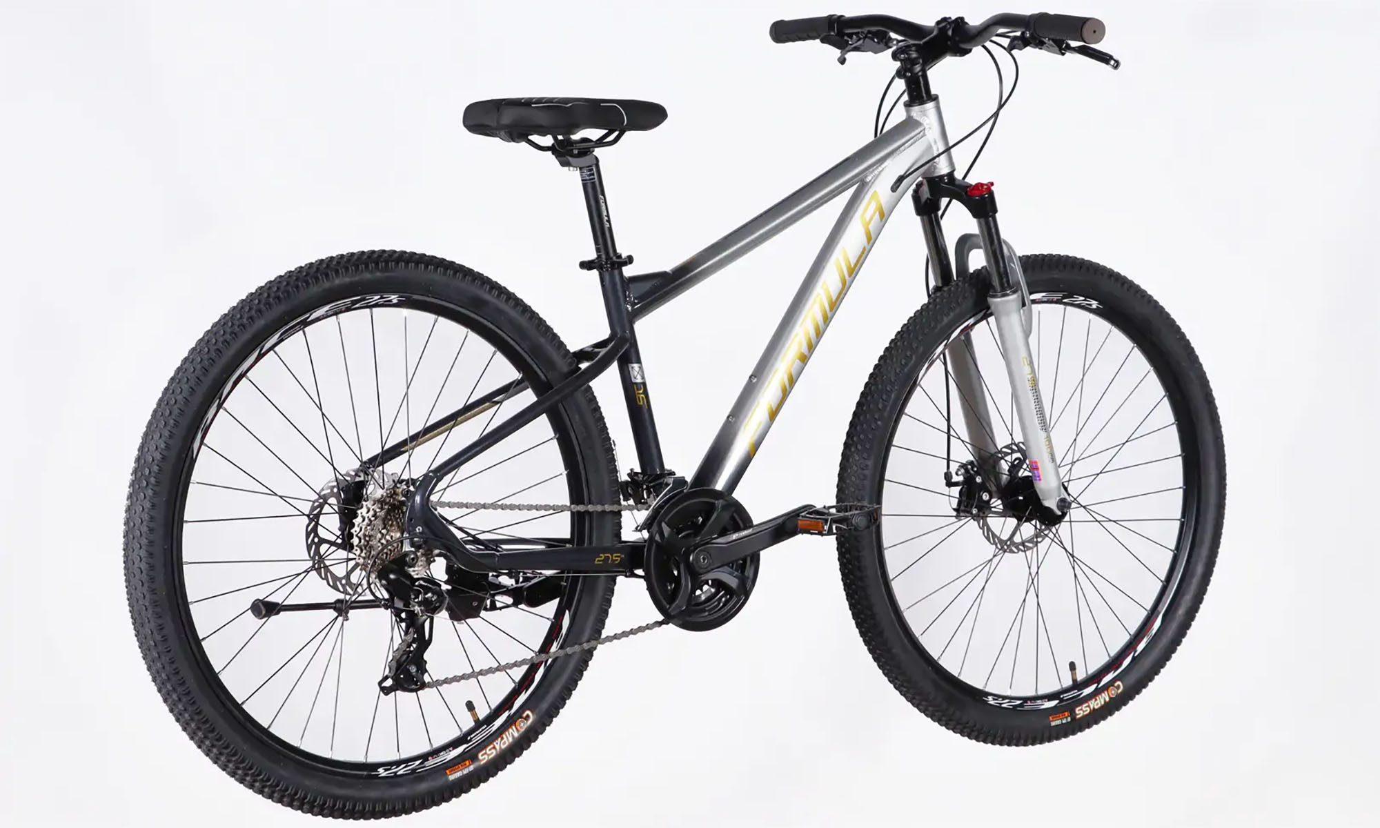 Велосипед AL 27.5" Formula F-1 DD CS рама-18" сріблясто-чорний 2026 4