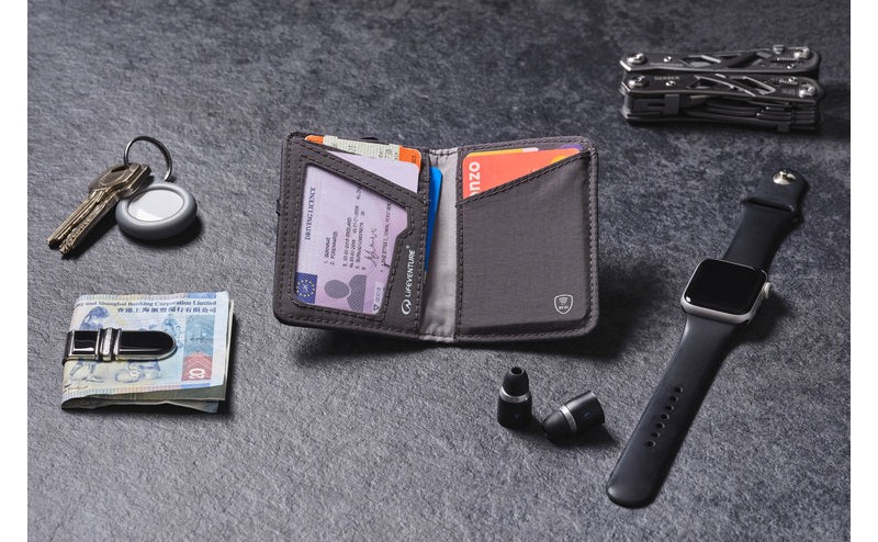 Фотография Кошелек Lifeventure Recycled RFID Card Wallet navy 5