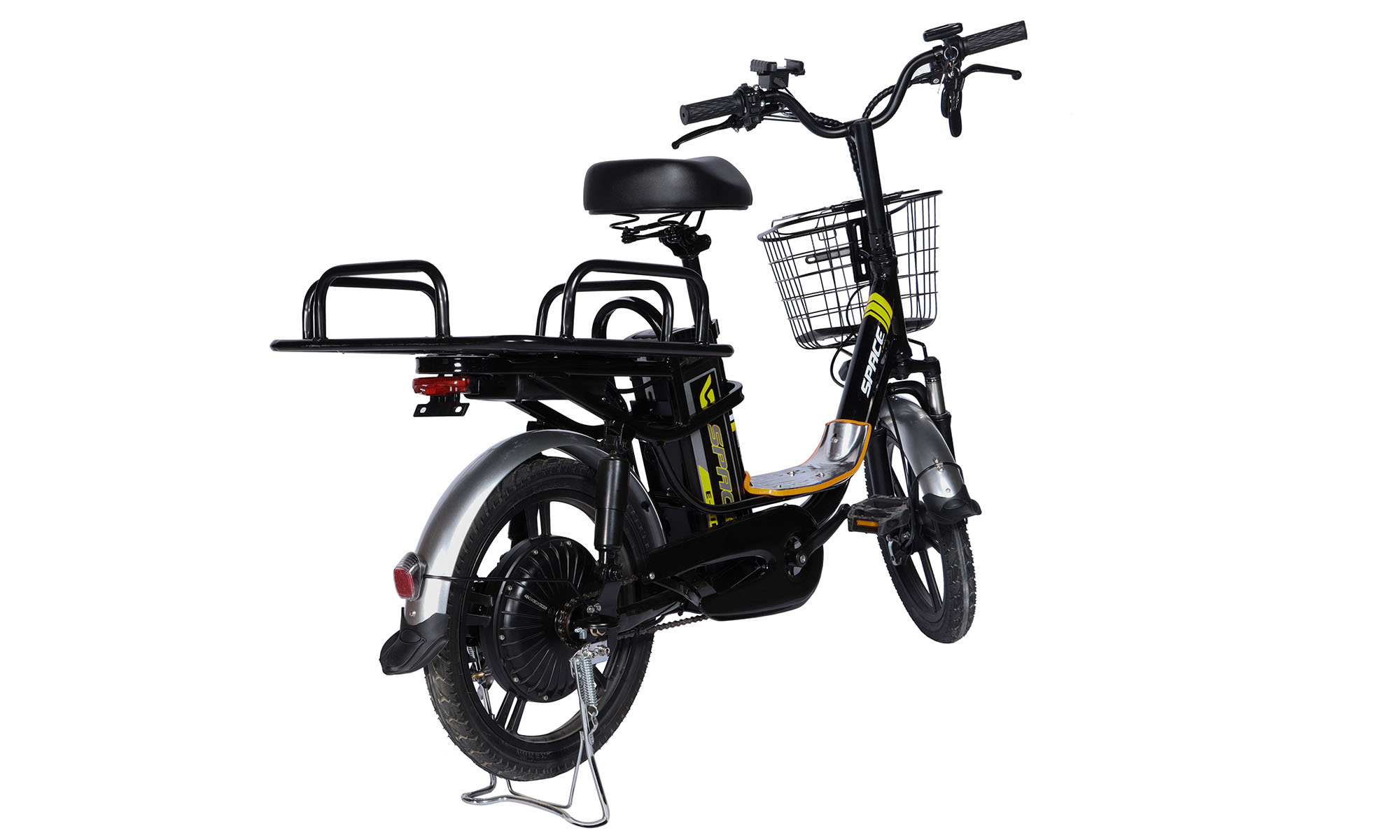 Велосипед з електроприводом SPACE eELDORADO DD FR 18", розмір S, рама 15", 48B 10А * год 500Вт, 2025, чорно-жовтий 5 Велосипед з електроприводом SPACE eELDORADO DD FR 18", розмір S, рама 15", 48B 10А * год 500Вт, 2025, чорно-жовтий 5