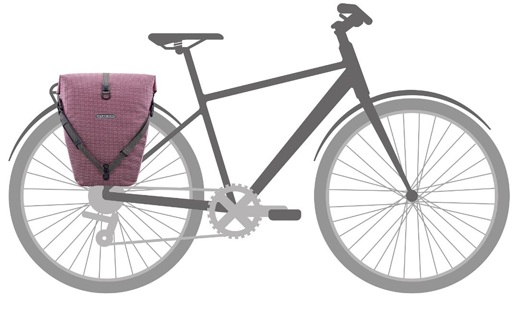 Гермосумка велосипедная на багажник Ortlieb Back-Roller Urban QL3.1 черная 20 л  2