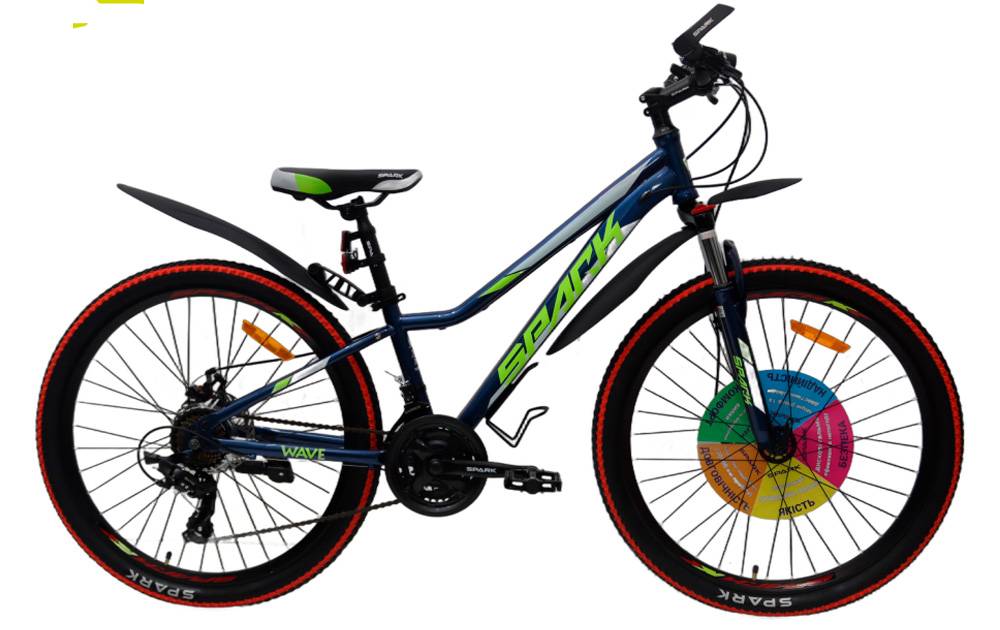 Фотографія Велосипед SPARK WAVE 26" размер XXS рама 12" 2024 Синий