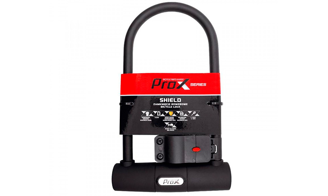 Фотографія Замок ProX Shield U-lock 115 х 230 мм black
