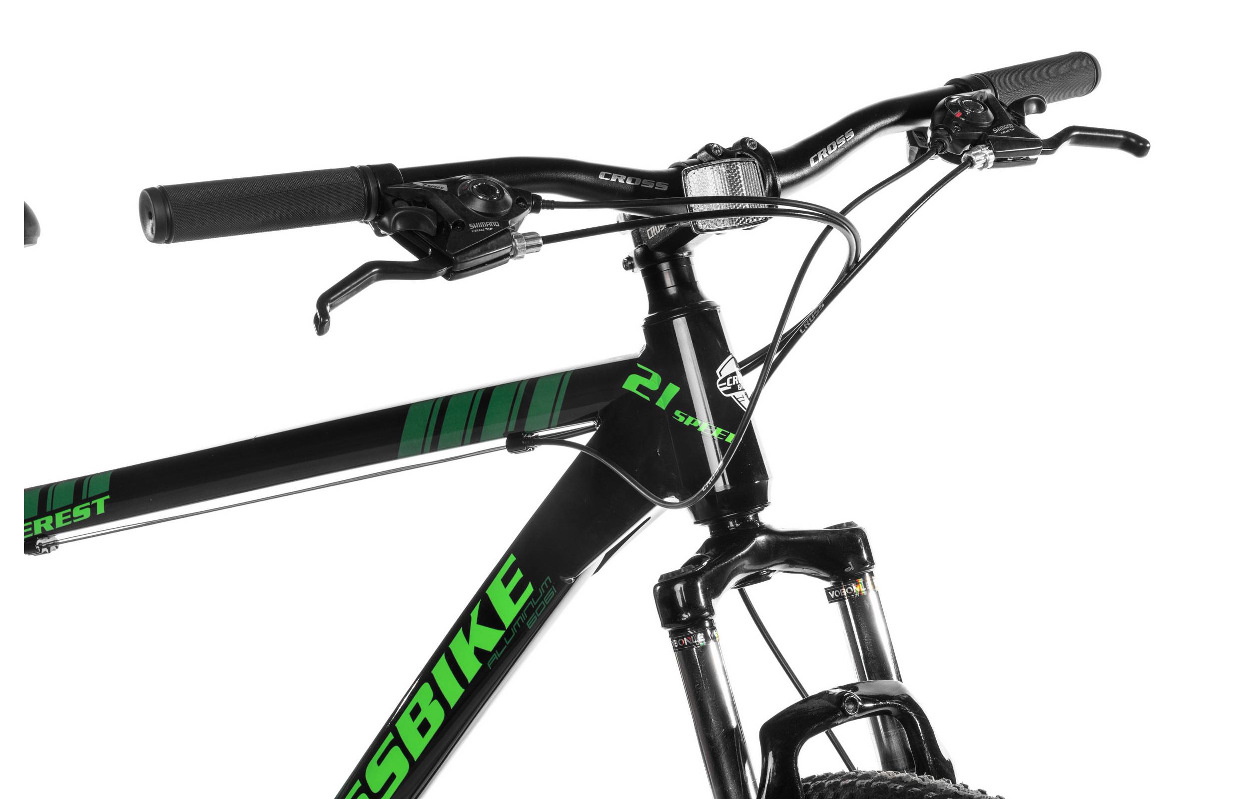 Велосипед CrossBike Everest 29" розмір L рама 19 2022 Чорний-Зелений 4 Велосипед CrossBike Everest 29" розмір L рама 19 2022 Чорний-Зелений 4