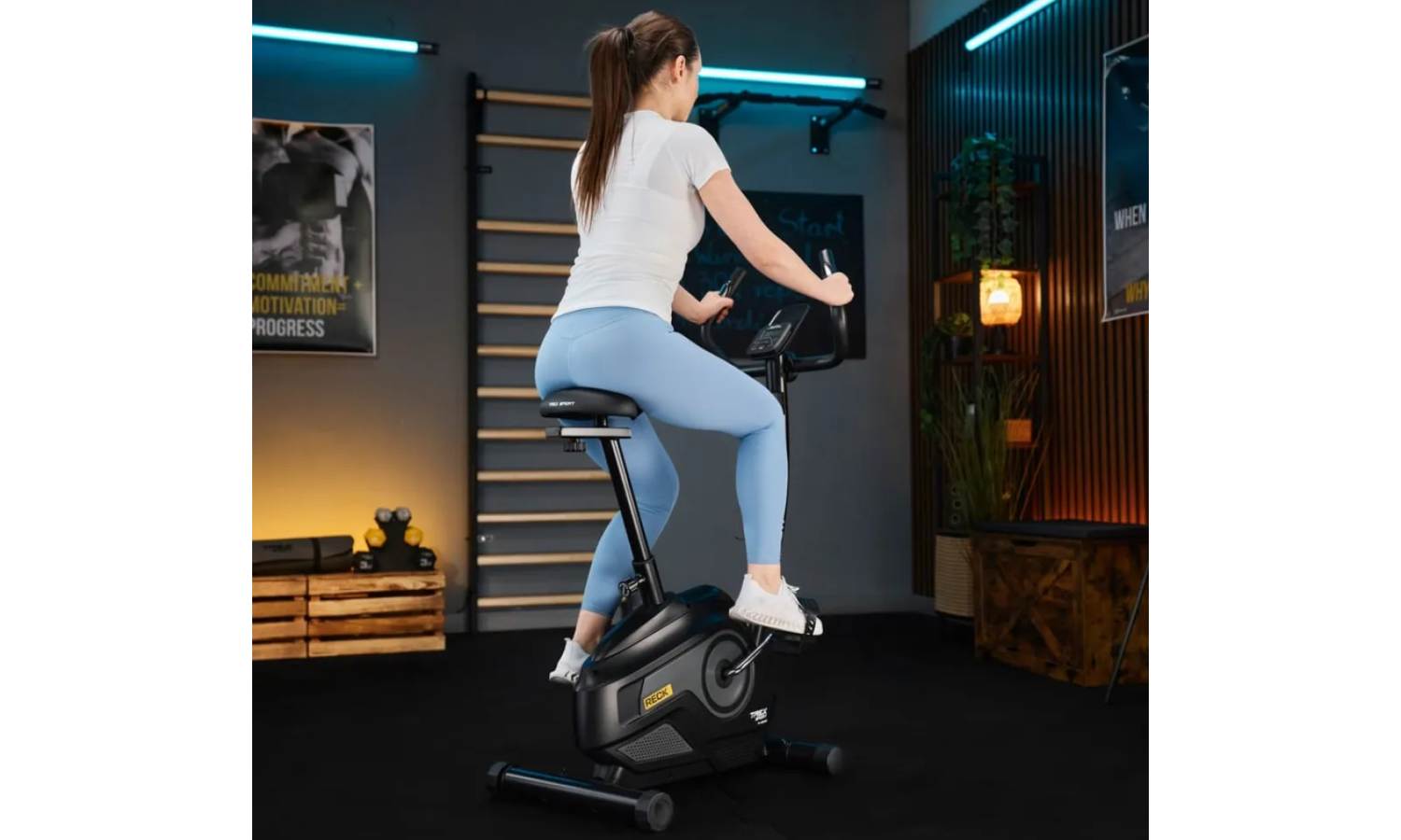 Велотренажер Trex Sport TX-400MB RECK магнітний сірий 5