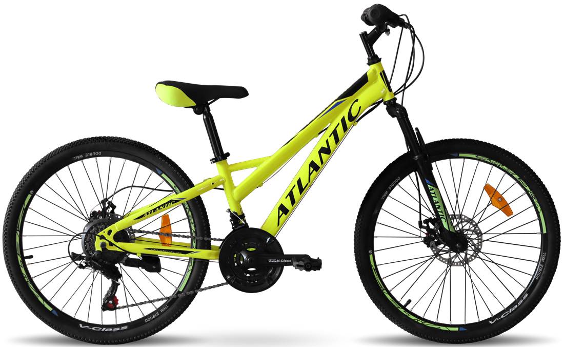 Фотографія Велосипед Atlantic Fusion NS 24" розмір XXS рама 12 2022 Жовто-чорний