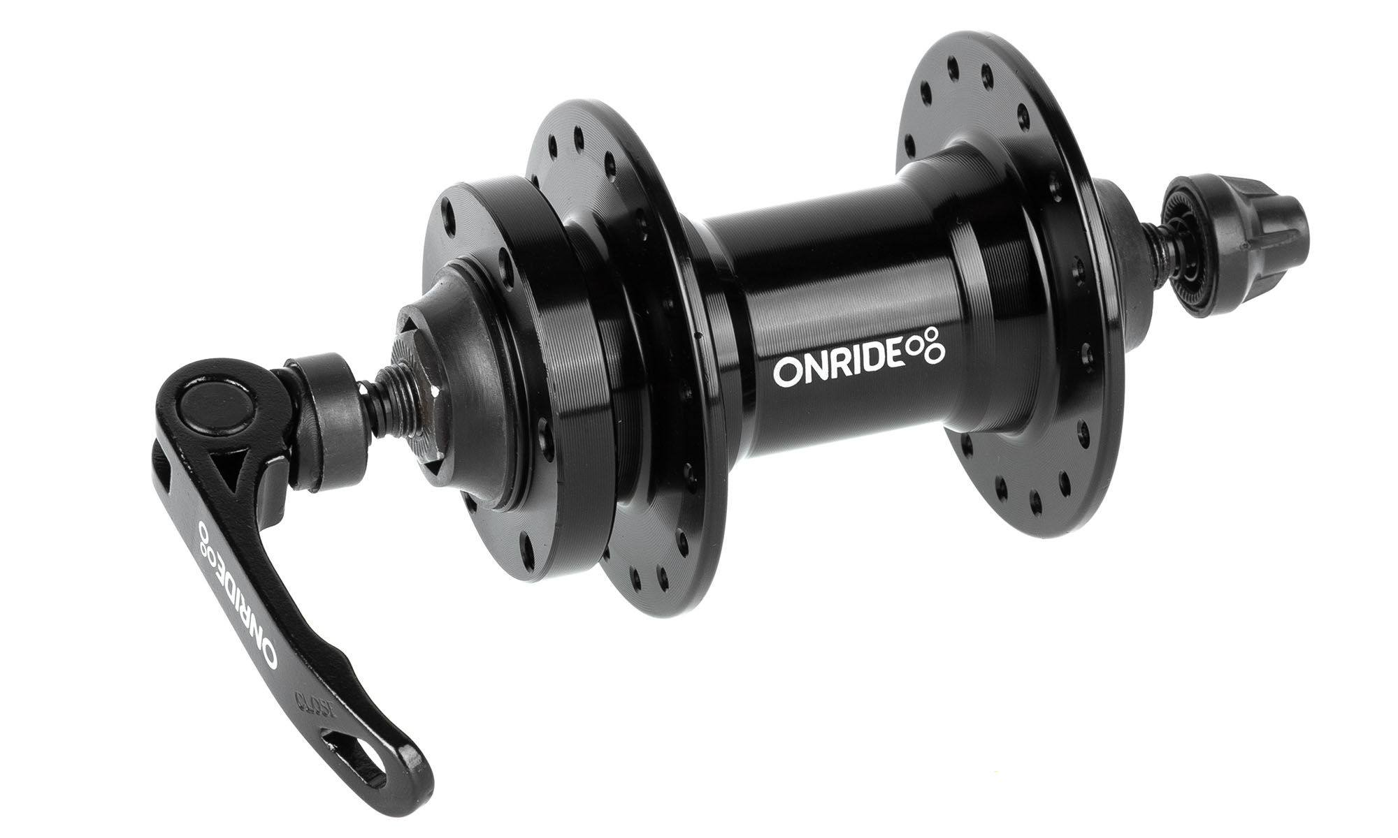 Втулка передняя ONRIDE Hub 20F, 32 отверстия, disc, шарики, 100 QR, черная 