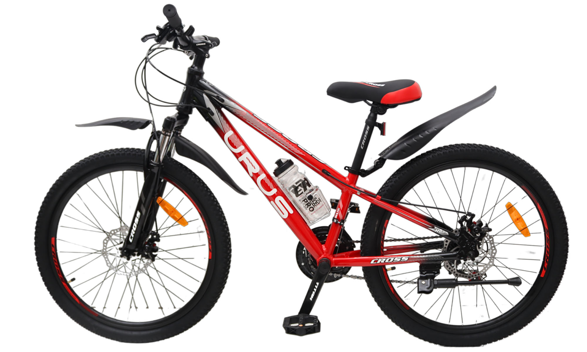 Велосипед CrossBike URUS 24"розмір XXS, рама 11", 2024, Червоний 2